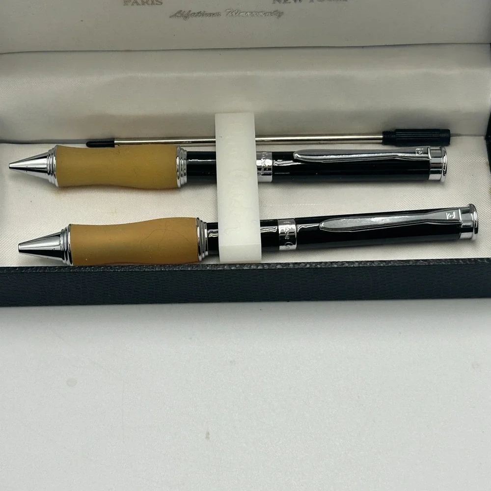 Pierre Cardin Mechanical Pencil and Pen Set Comfort Grip Black Ink Original Box